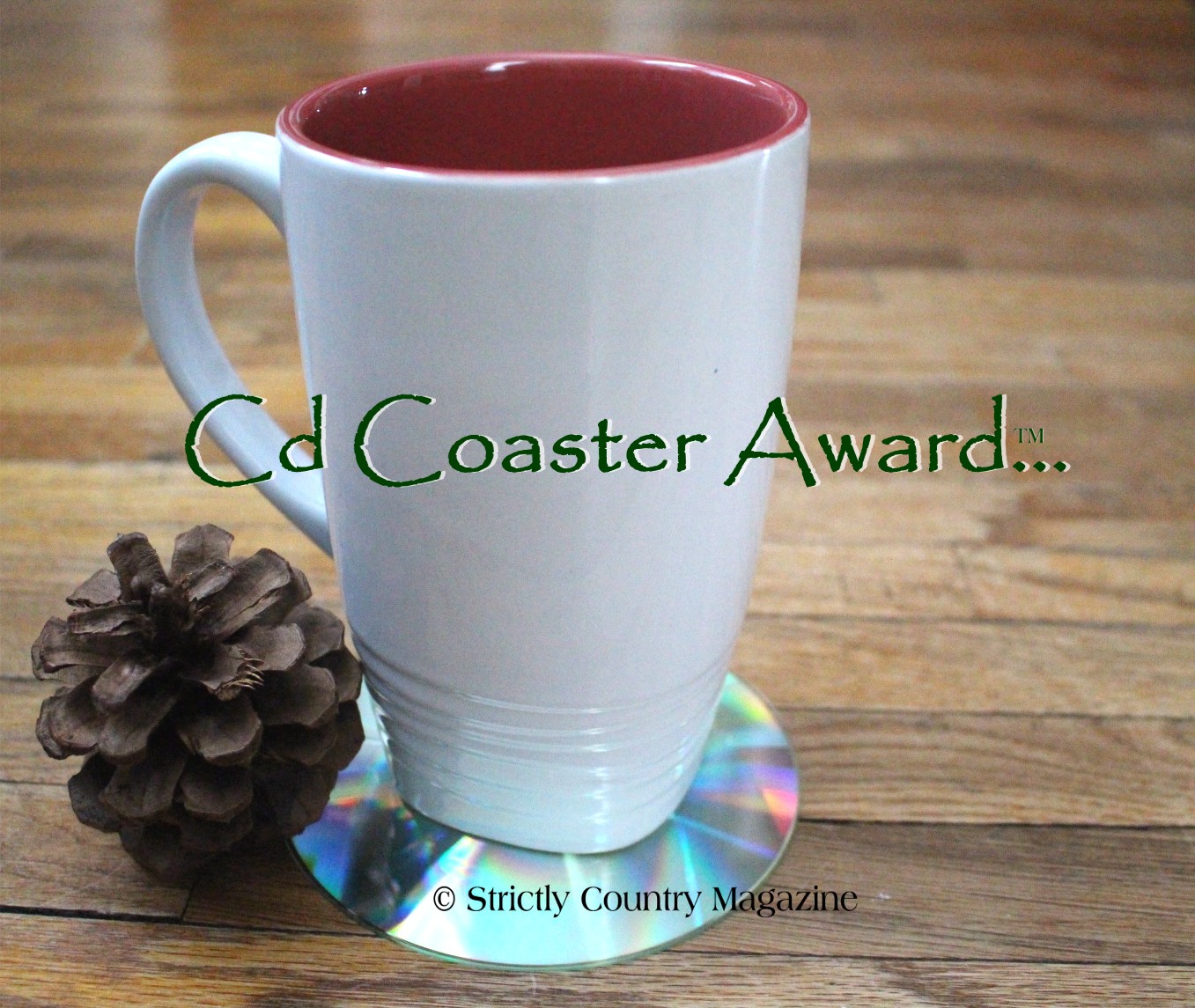 Strictly Country Magazine copyright Spirit Awards CD Coaster Award title